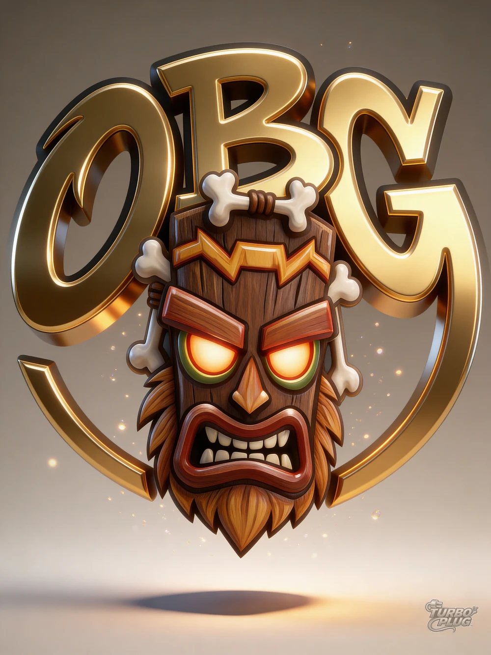 Logotipo OBG + máscara tiki