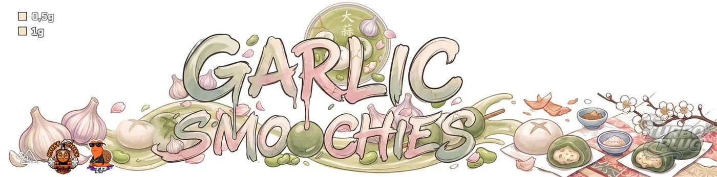 Garlic Smoochies — Lettering de autor · lateral + tapa