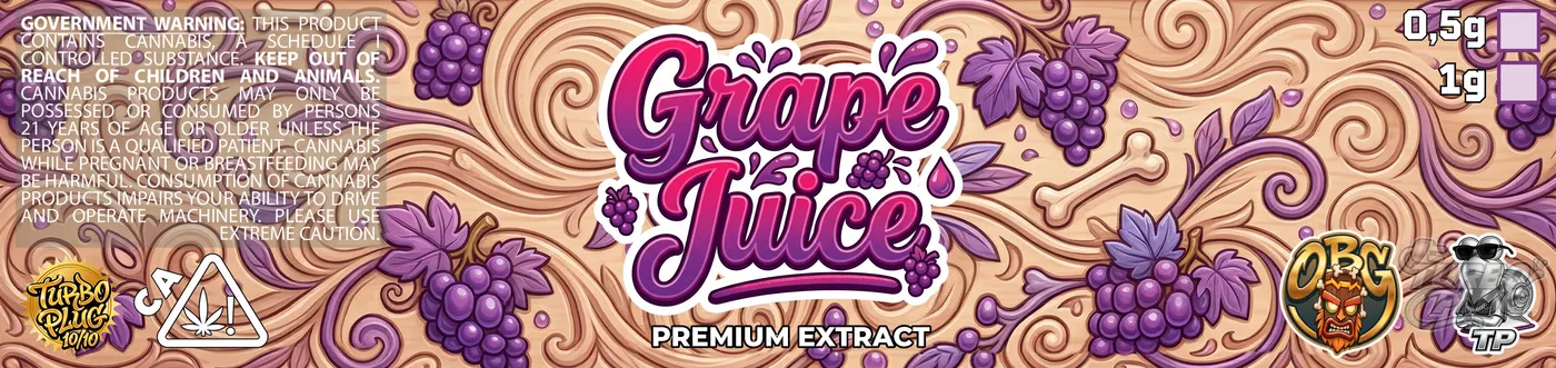 Grape Juice — Premium extract · hiperrealismo