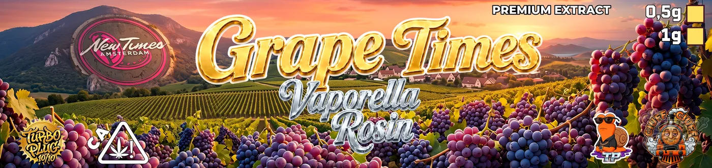 Grape Times — Encargo · chrome + viñedo