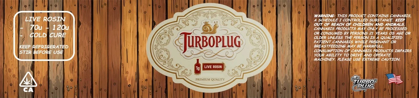 Live Rosin — Línea Reserva · escudo vintage · lateral + tapa