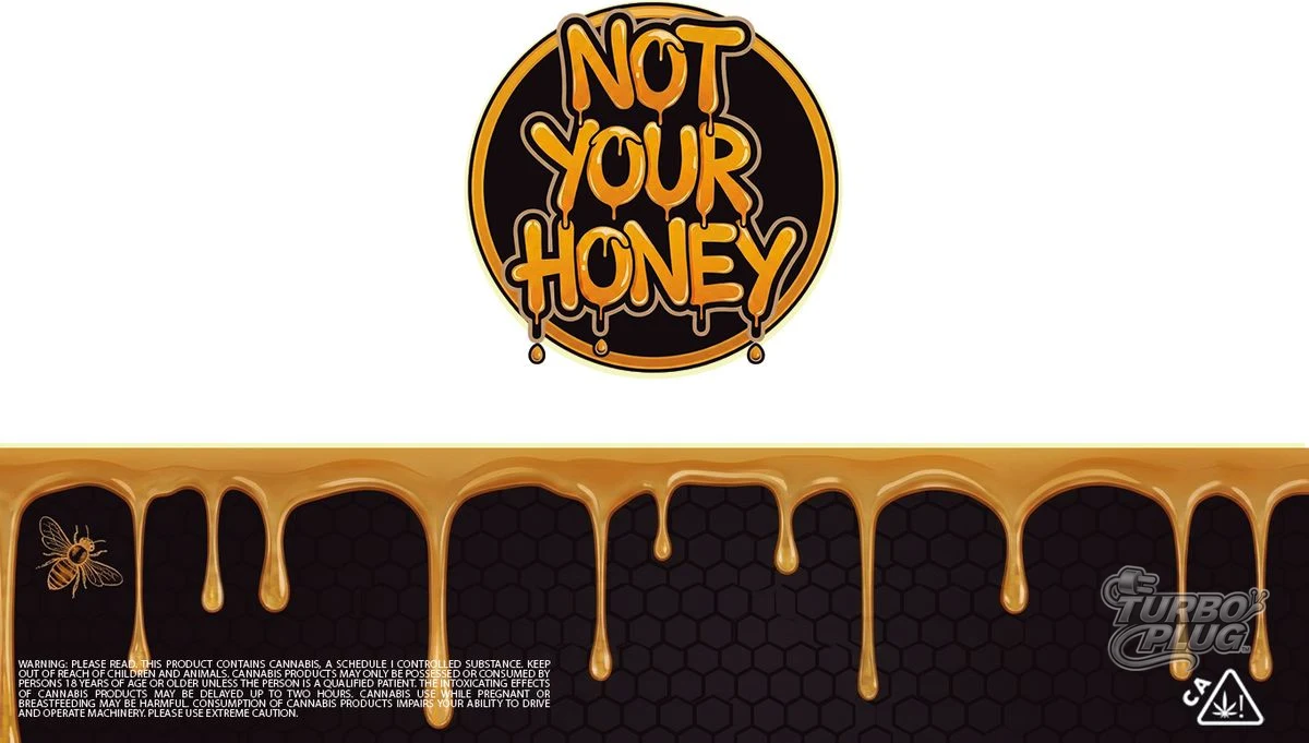 Not Your Honey — Lettering de autor · drip honey